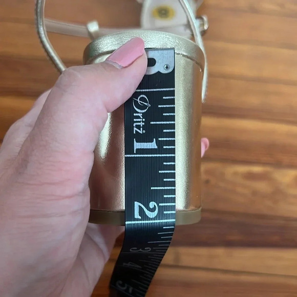 Bandolino Paolar Classic Metallic Gold Strappy Platform Block Heels - Size 8 - Picture 7 of 11